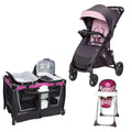 Baby Trend - Tango Stroller cassis & SIT RIGHT HIGH CHAIR PAISLEY & Retreat Nursery Center