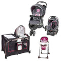 Baby Trend - EZ Ride5 Travel  System Paisley & SIT RIGHT HIGH CHAIR PAISLEY & GoLite® ELX Nursery Center Stardust Rose
