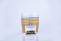 Hotpack Paper Ripple Kraft Cup 12Oz 10Pcs+Lid