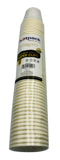 Hotpack - 50 Pieces White Paper Heavy Duty Cup 4 Ounce 