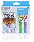Cherub Baby - Freeze N Squeeze Reusable Ice Treat Pouches 20Pk Green Blue