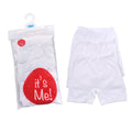 It's me - Kids Essential  Under Garment 3Pcs Pack Girls Half Pant White With Lase Work At The Hem
