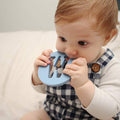 One.Chew.Three - Alphabet Chews Silicone Letter Teething Disc - H - Mint-One.Chew.Three