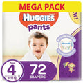 Huggies - Active Baby  Pants - Size 4,  9-14 Kg, 72 Diapers Pants