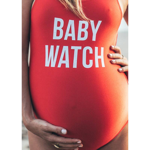 Mamagama - Baby Watch Maternity Swimwear - S/M-Mamagama