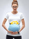 Mamagama - Peek A Boo Chicken Maternity T-shirt - Extra Large