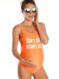 Mamagama - Sun's Out Bumps Out Maternity Swimwear - L/XL