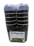 Hotpack - 10 Pieces Zig Zag Ripple Paper Cup With Lid 12 Ounce 