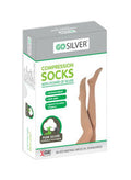 Go Silver - Over Knee High Compression Socks,Class 3 (34-46 Mmhg) Open Toe - Flesh - Size 7