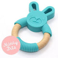 Nibbly Bits - Bunny Teether Teal