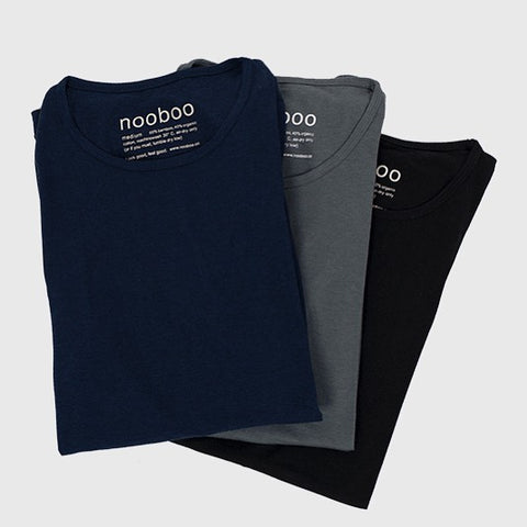 Nooboo - Luxe Bamboo Men T-Shirt Blue - M-Nooboo