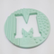 One.Chew.Three - Alphabet Chews Silicone Letter Teething Disc - M - Mint