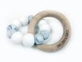 One.Chew.Three - Duo Teether - White Marble