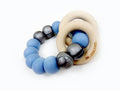 One.Chew.Three - Rattle Duo Teether - Blue Silver