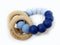 One.Chew.Three - Rattle Duo Teether - Blue Ombre