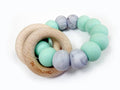 One.Chew.Three - Rattle Duo Teether - Mint Marble