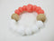 One.Chew.Three - Textured Silicone Teethers - Coral/White