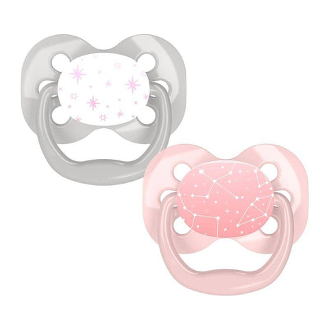 Dr. Browns - Advantage Pacifier - Stage 1, Pink Stars, 2-Pack-Dr. Browns