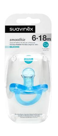 Suavinex - All Silicone Soother 6-18 Months Blue