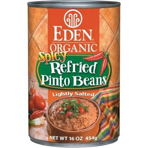 Eden Organic - Spicy Refried Pinto Beans, Organic 16 Oz / 454 grams