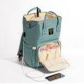 Sunveno - Diaper Bag with USB - Green