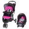 Baby Trend - EZ Ride5 Travel  System Bloom & SIT RIGHT HIGH CHAIR PAISLEY & GoLite® ELX Nursery Center Stardust Rose
