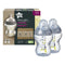 Tommee Tippee - Closer to Nature 2x260ml Easi-Vent Decorative Feeding Bottle - BPA free