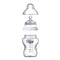 Tommee Tippee - Closer to Nature 2x260ml Easi-Vent Decorative Feeding Bottle - BPA free