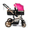 Teknum - 3 in 1 Pram stroller - Strawberry Pink