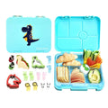 Eazy Kids - 6 Compartment Bento Lunch Box - Dino Green
