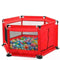 Pikkaboo - MyFunPlay Portable Playpen with 30 Free balls - Red