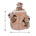 Outward Hound -  Hide A Squirrel Plush Dog Toy Puzzle, Small