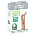 Go Silver - Knee High Compression Socks,Class 3 (34-46 Mmhg) Open Toe -Flesh -Size7