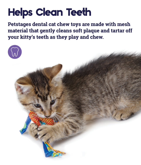 Petstages -  Catnip Dental Health Cat Chew Toy - 2 Pack