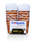 Hotpack Paper Double Wall Cup 8Oz 10Pcs + Lid