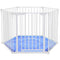 Baby Safe - Convertible Playpen with Mat - White
