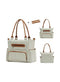 Alameda - Diaper Bag Set of 6 with Stroller Hooks - Ivory-Alameda