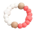 One.Chew.Three - Textured Silicone Teethers - Mint/White