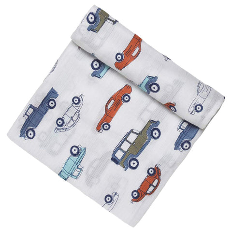 Aden+Anais - ADEN Classic Muslin Single Swaddle HIT THE ROAD
