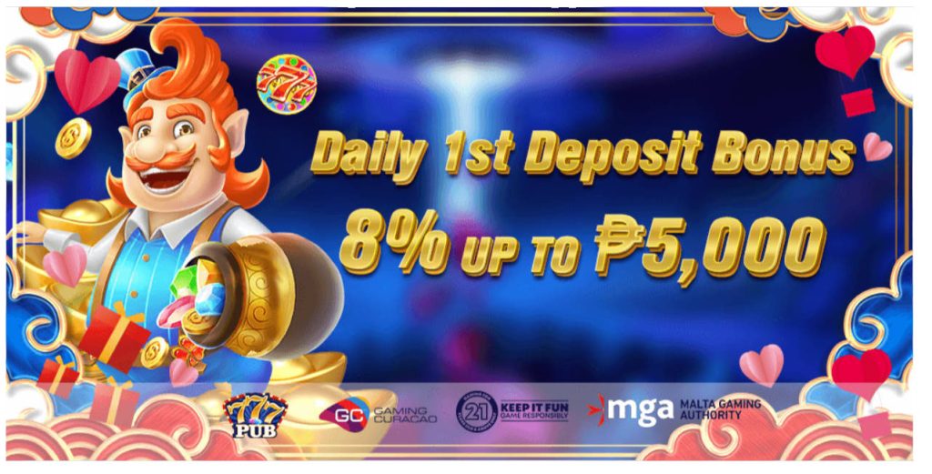 8% Daily First Deposit Bonus